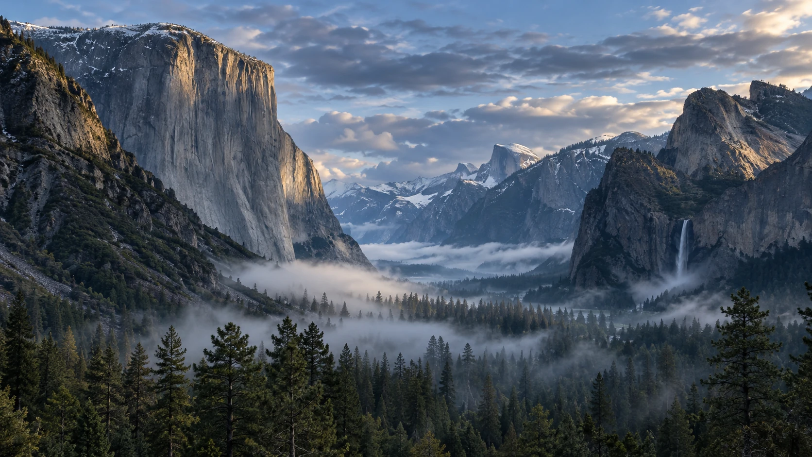 Illustrated Yosemite Valley footage for a Focus search example.